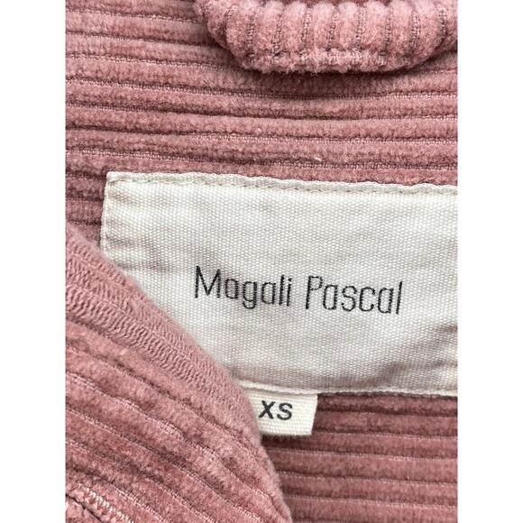 MAGALI PASCAL Women's Salmon Pink Corduroy Button-Up Long Sleeve Top SZ XS(4) - Picture 7 of 10